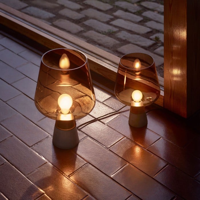 インダストリアル レイム ガラス テーブルランプ – NAMI 京都