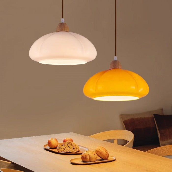 北欧レトロ オレンジガラス ペンダントライト | 1＋1無料 – NAMI 京都